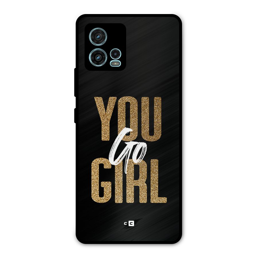 Confident Girl Metal Back Case for Moto G72