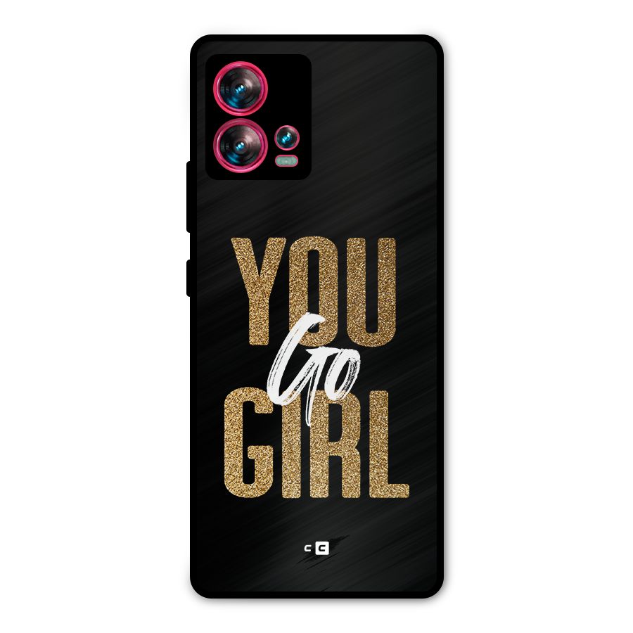 Confident Girl Metal Back Case for Motorola Edge 30 Fusion