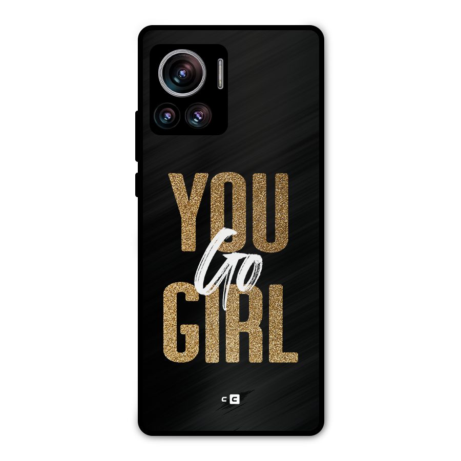 Confident Girl Metal Back Case for Motorola Edge 30 Ultra
