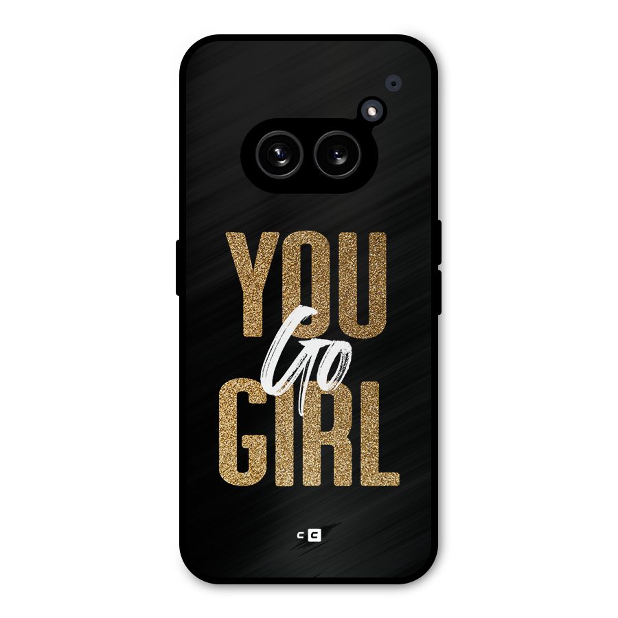 Confident Girl Metal Back Case for Nothing Phone 2a