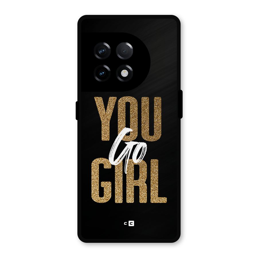 Confident Girl Metal Back Case for OnePlus 11R