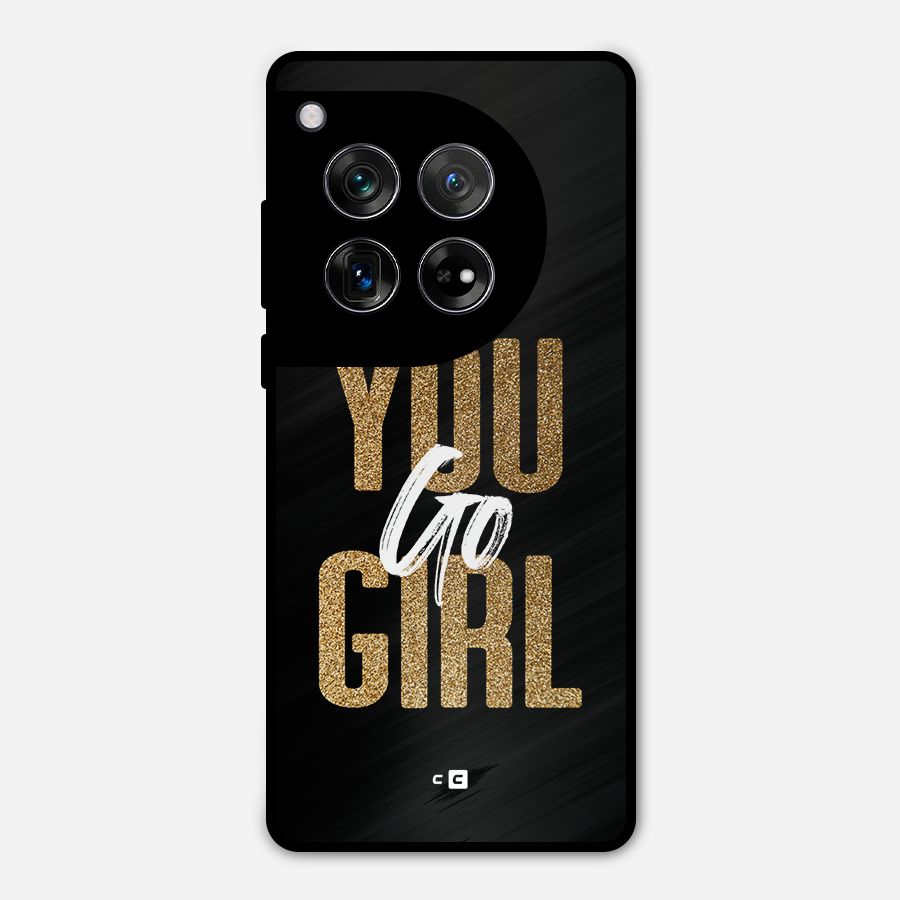 Confident Girl Metal Back Case for OnePlus 12