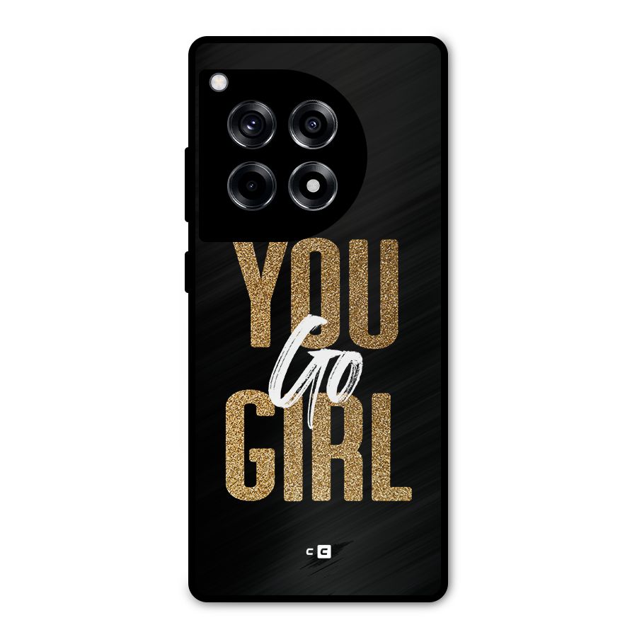 Confident Girl Metal Back Case for OnePlus 12R