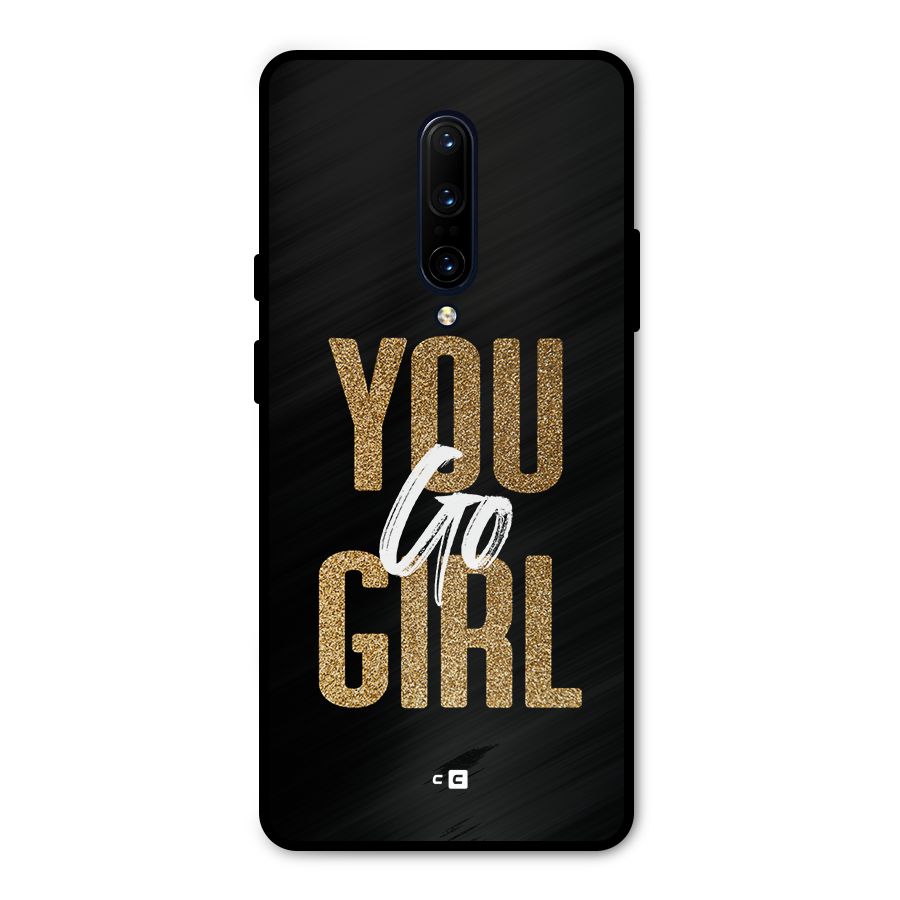 Confident Girl Metal Back Case for OnePlus 7 Pro