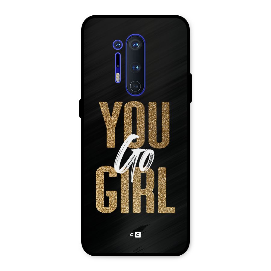 Confident Girl Metal Back Case for OnePlus 8 Pro