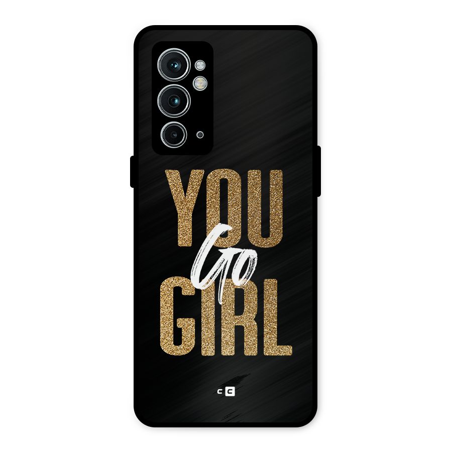 Confident Girl Metal Back Case for OnePlus 9RT 5G