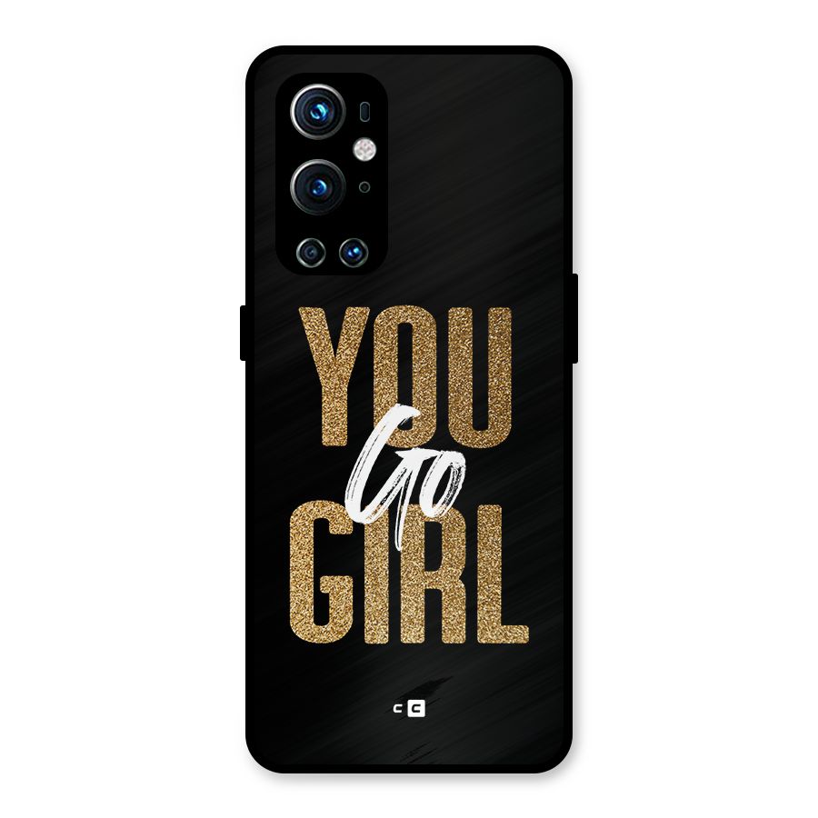 Confident Girl Metal Back Case for OnePlus 9 Pro