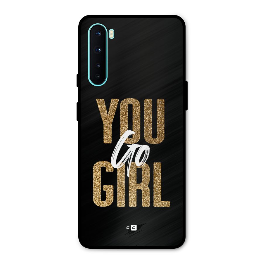 Confident Girl Metal Back Case for OnePlus Nord
