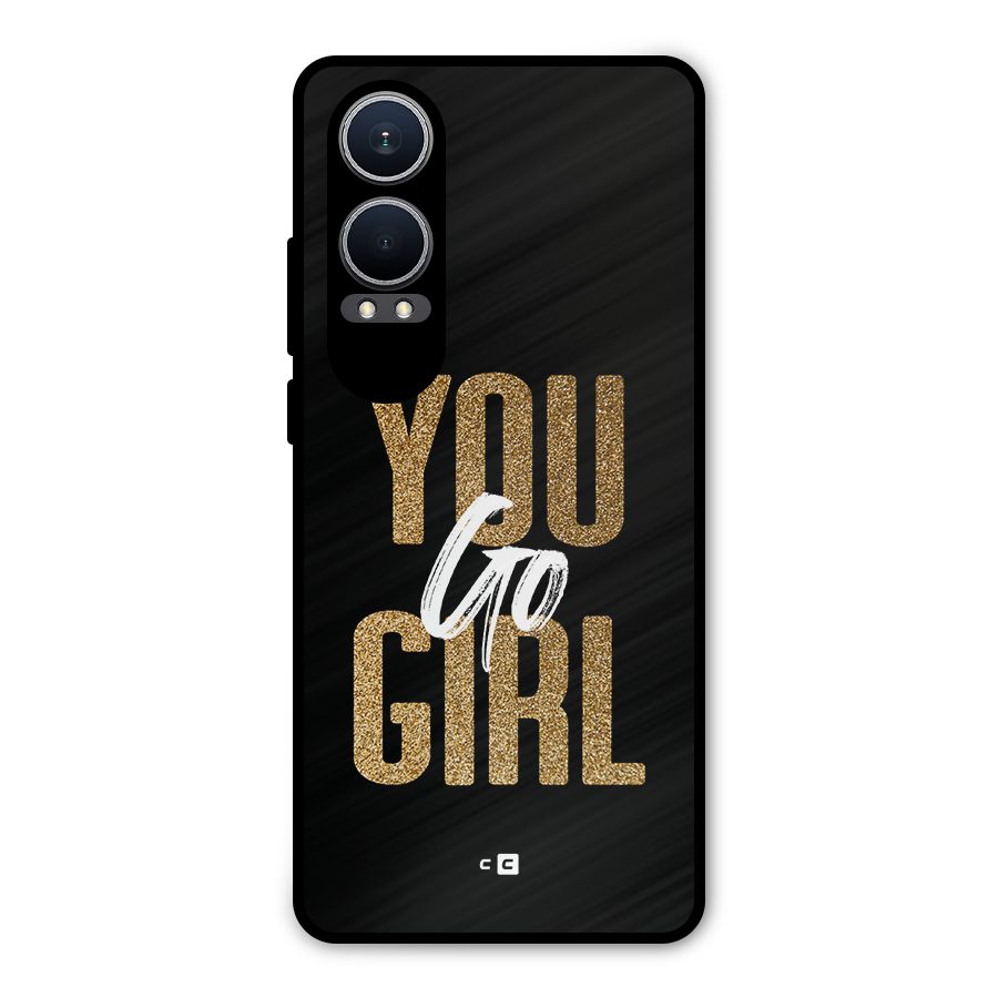 Confident Girl Metal Back Case for OnePlus Nord CE4 Lite