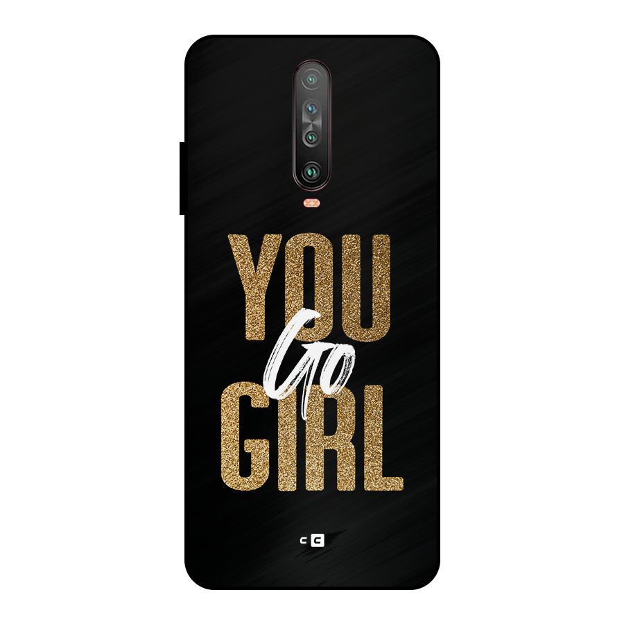Confident Girl Metal Back Case for Poco X2