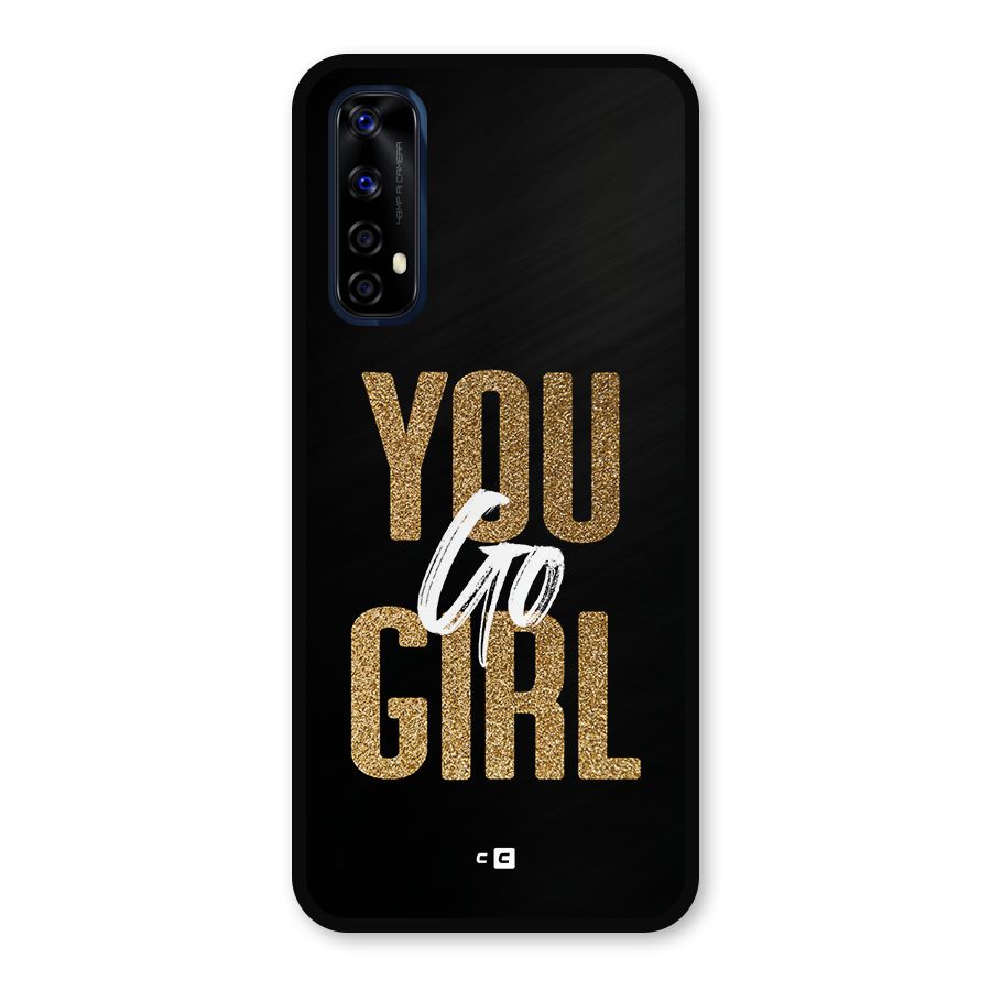 Confident Girl Metal Back Case for Realme 7