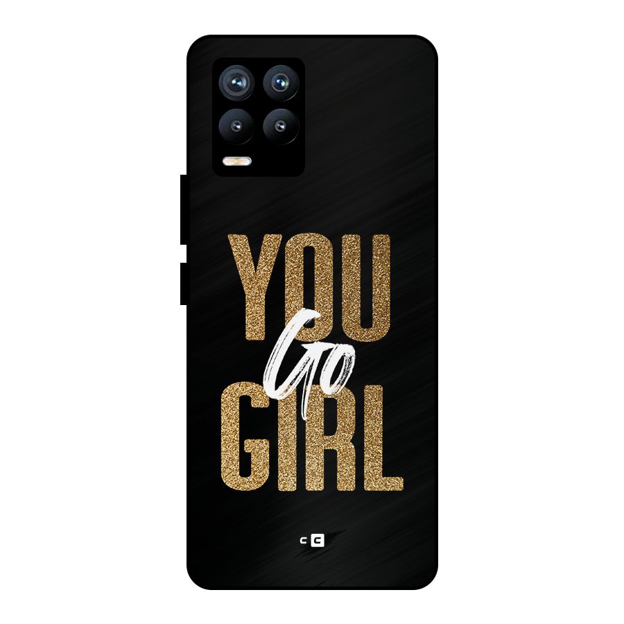 Confident Girl Metal Back Case for Realme 8