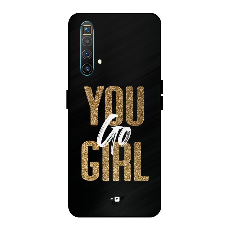 Confident Girl Metal Back Case for Realme X3