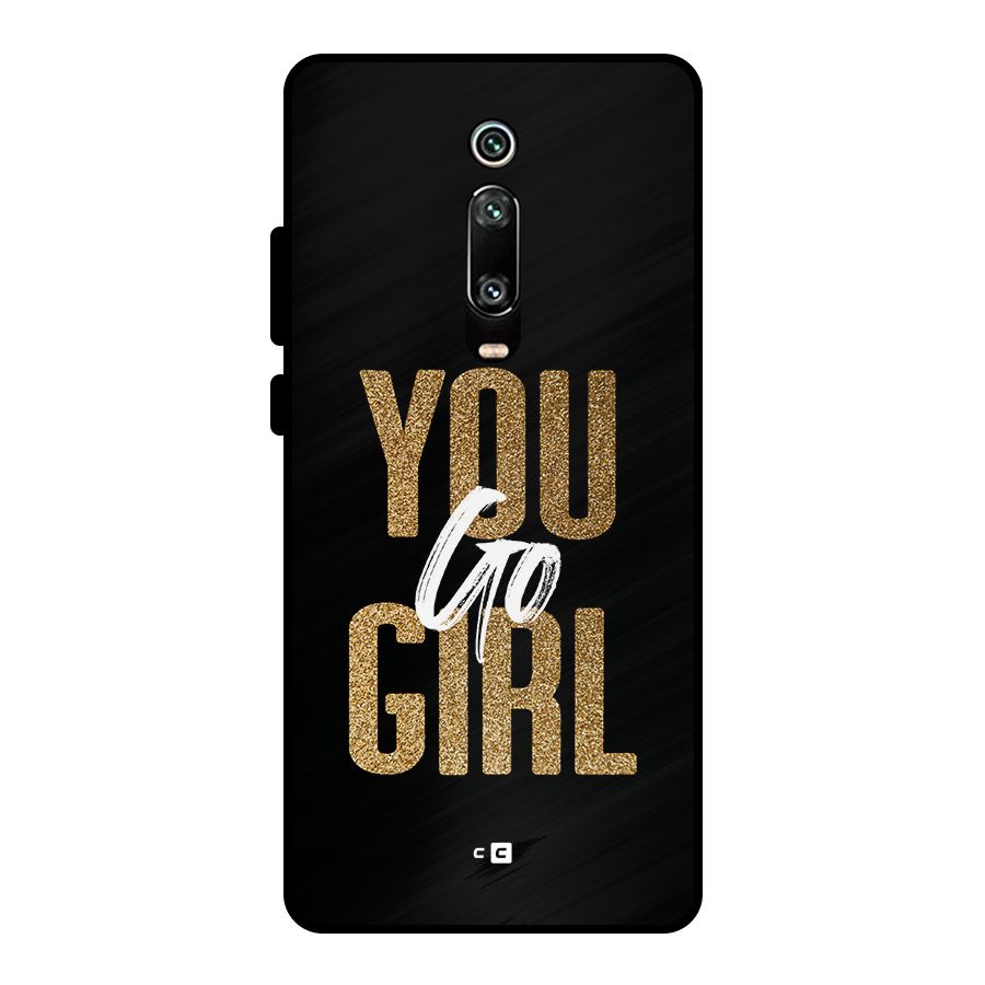 Confident Girl Metal Back Case for Redmi K20
