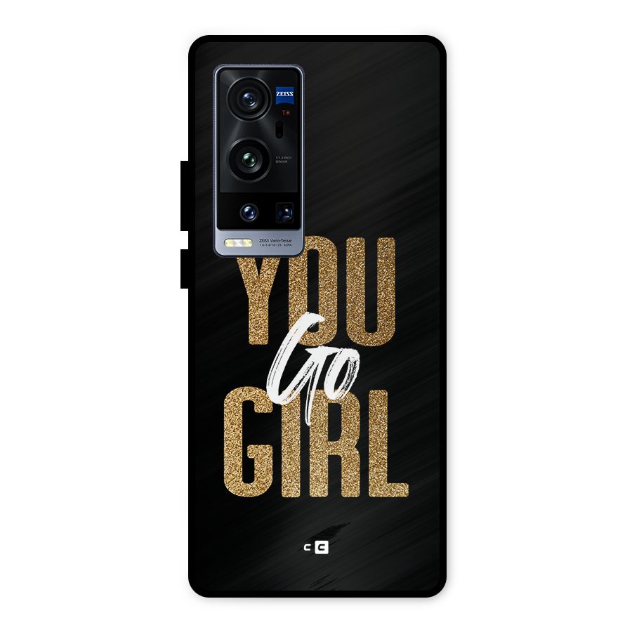 Confident Girl Metal Back Case for Vivo X60 Pro Plus