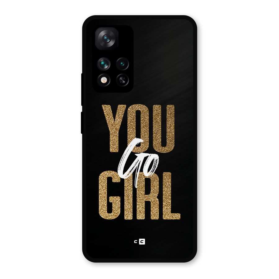 Confident Girl Metal Back Case for Xiaomi 11i Hypercharge 5G