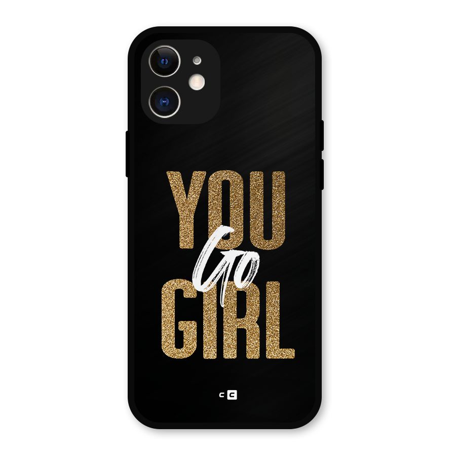 Confident Girl Metal Back Case for iPhone 12