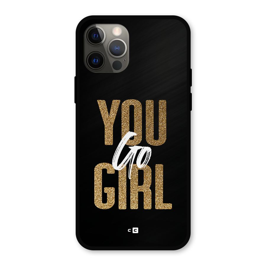 Confident Girl Metal Back Case for iPhone 12 Pro