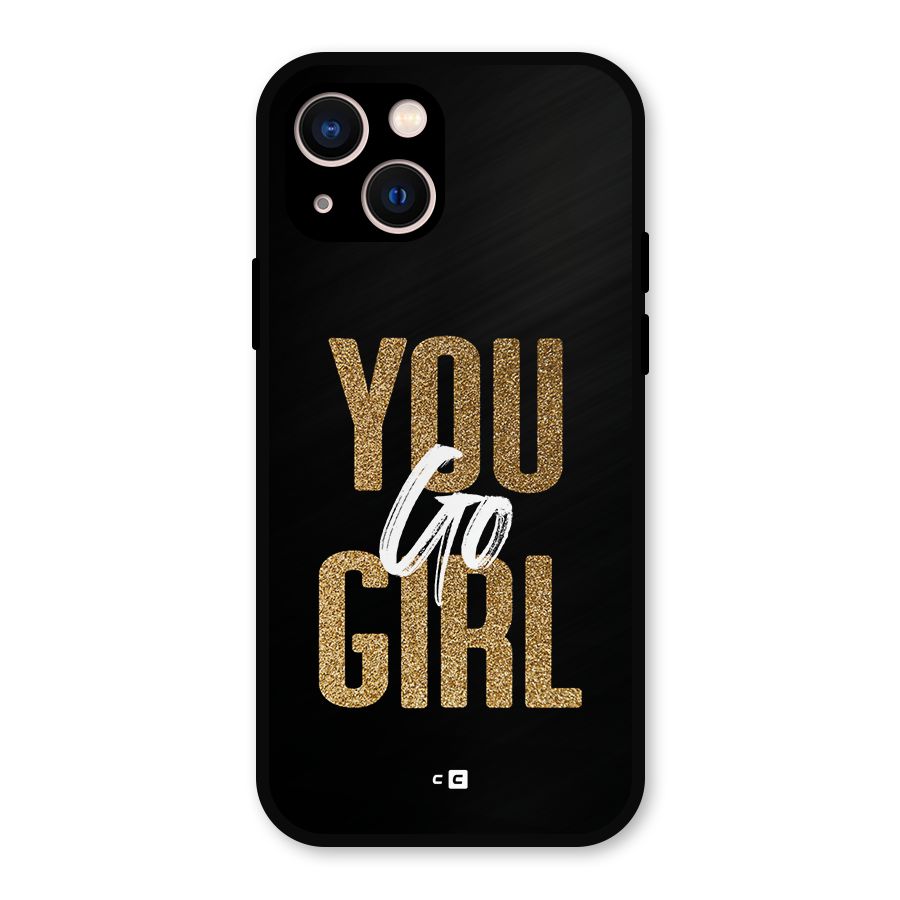 Confident Girl Metal Back Case for iPhone 13