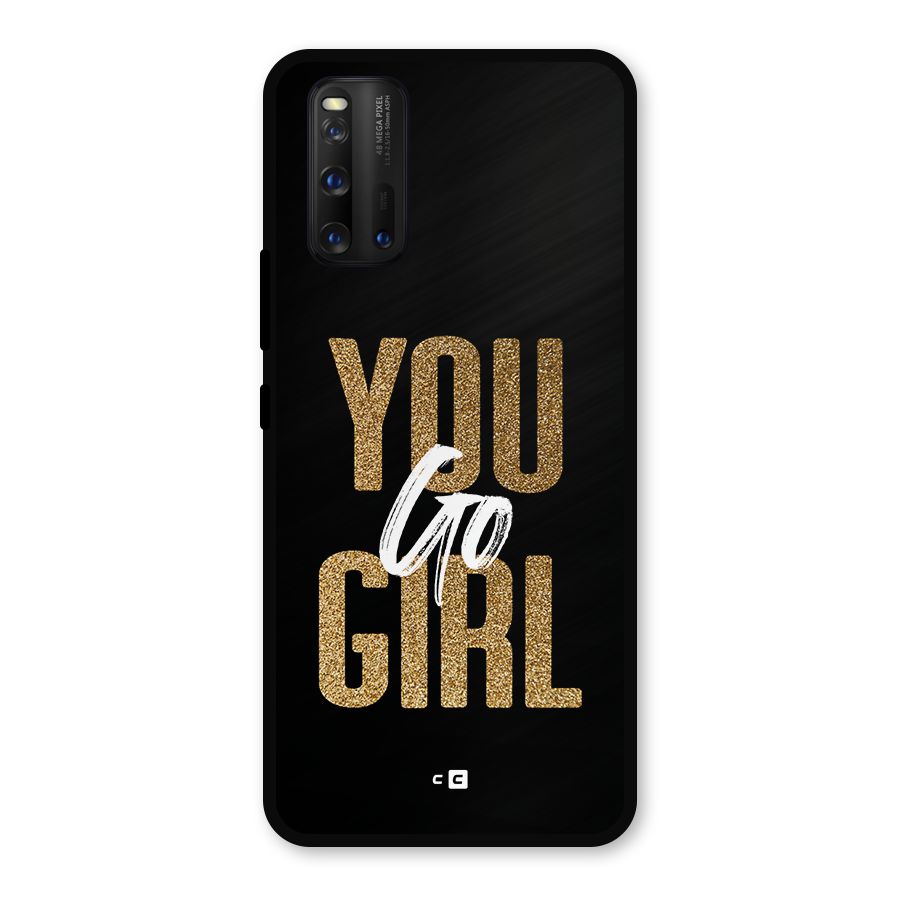 Confident Girl Metal Back Case for iQOO 3