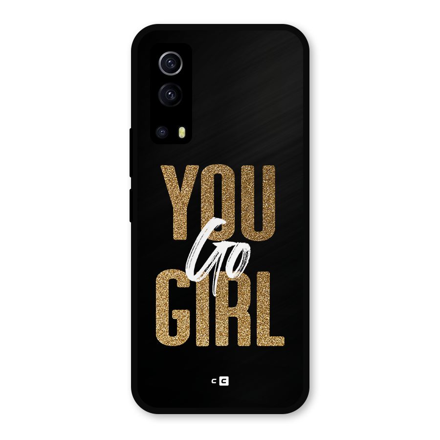 Confident Girl Metal Back Case for iQOO Z3