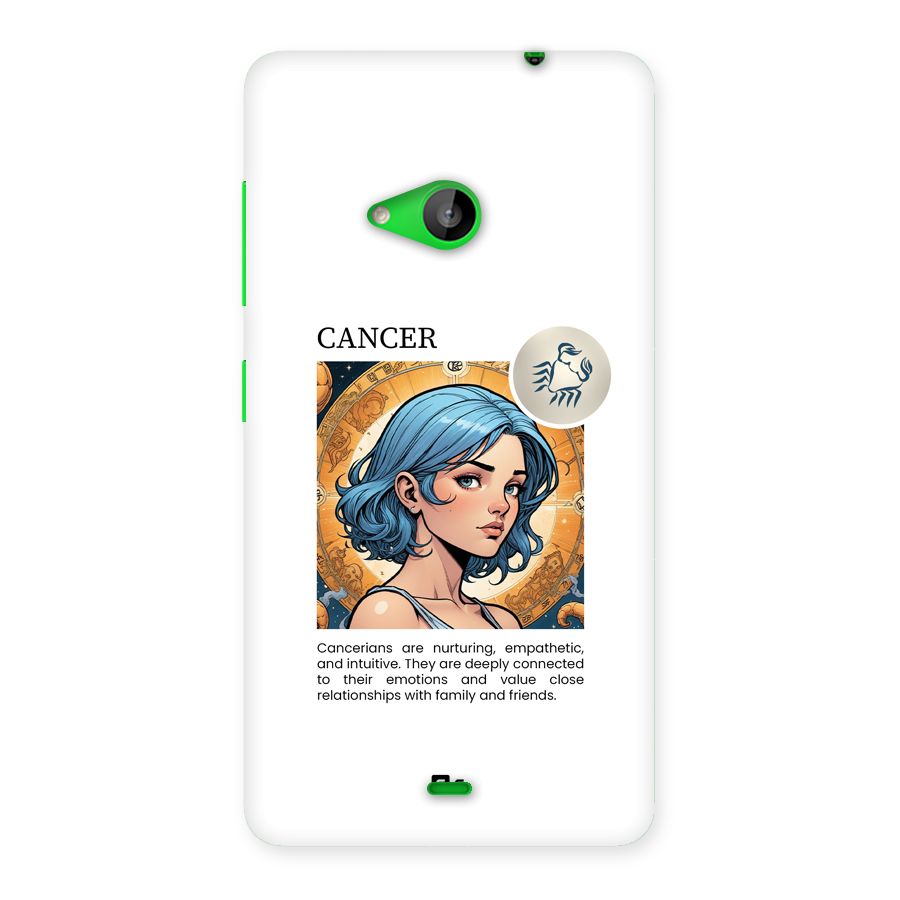 Connected Cancer Back Case for Lumia 535