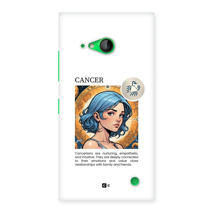 Connected Cancer Back Case for Lumia 730