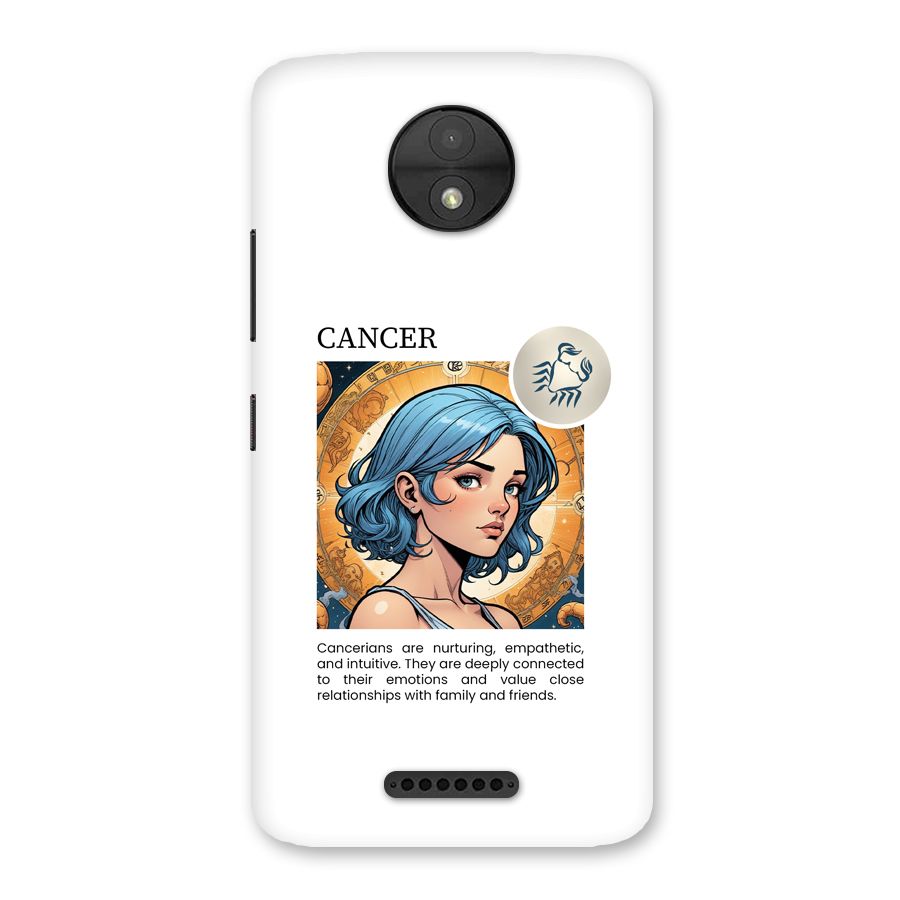 Connected Cancer Back Case for Moto C