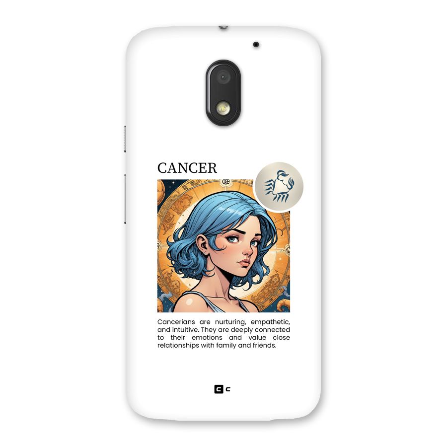 Connected Cancer Back Case for Moto E3 Power