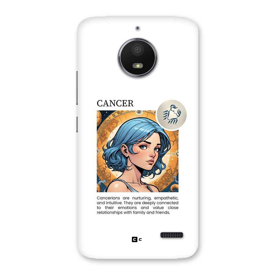 Connected Cancer Back Case for Moto E4