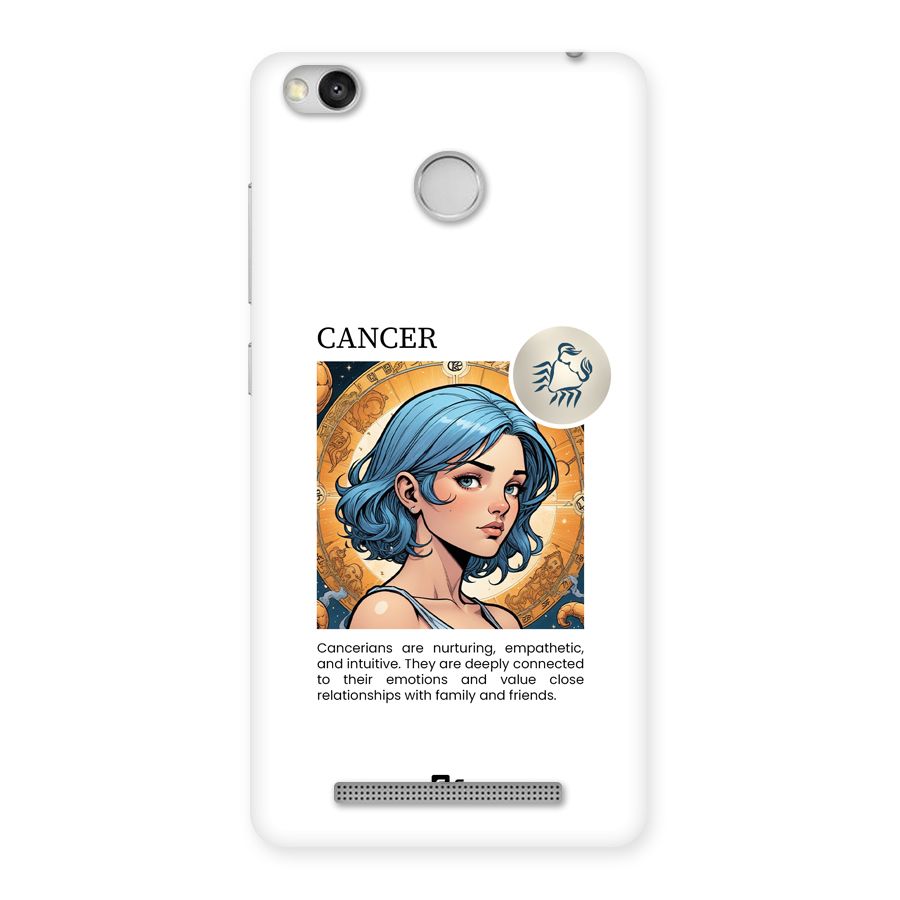 Connected Cancer Back Case for Redmi 3S Prime