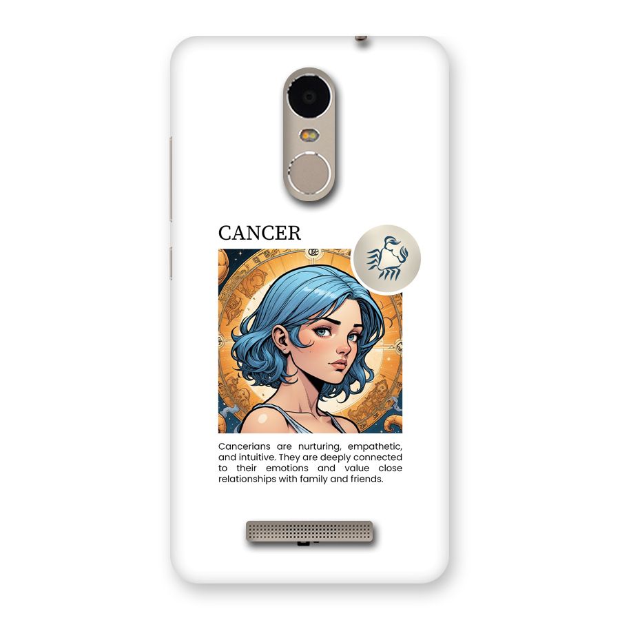 Connected Cancer Back Case for Redmi Note 3
