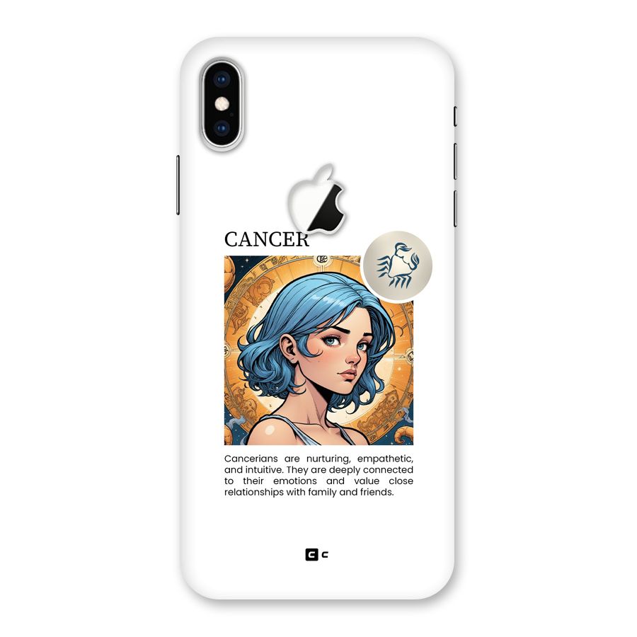 Connected Cancer Back Case for iPhone XS Max Apple Cut