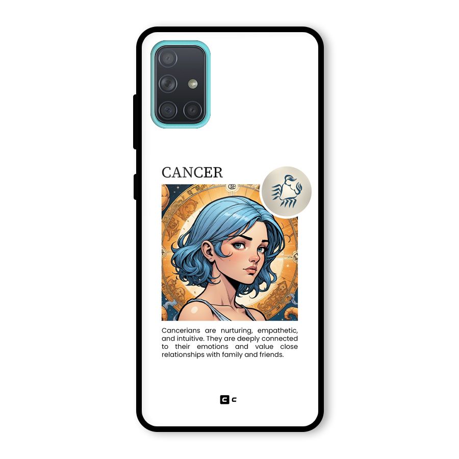 Connected Cancer Glass Back Case for Galaxy A71