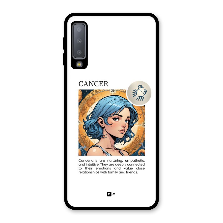 Connected Cancer Glass Back Case for Galaxy A7 (2018)