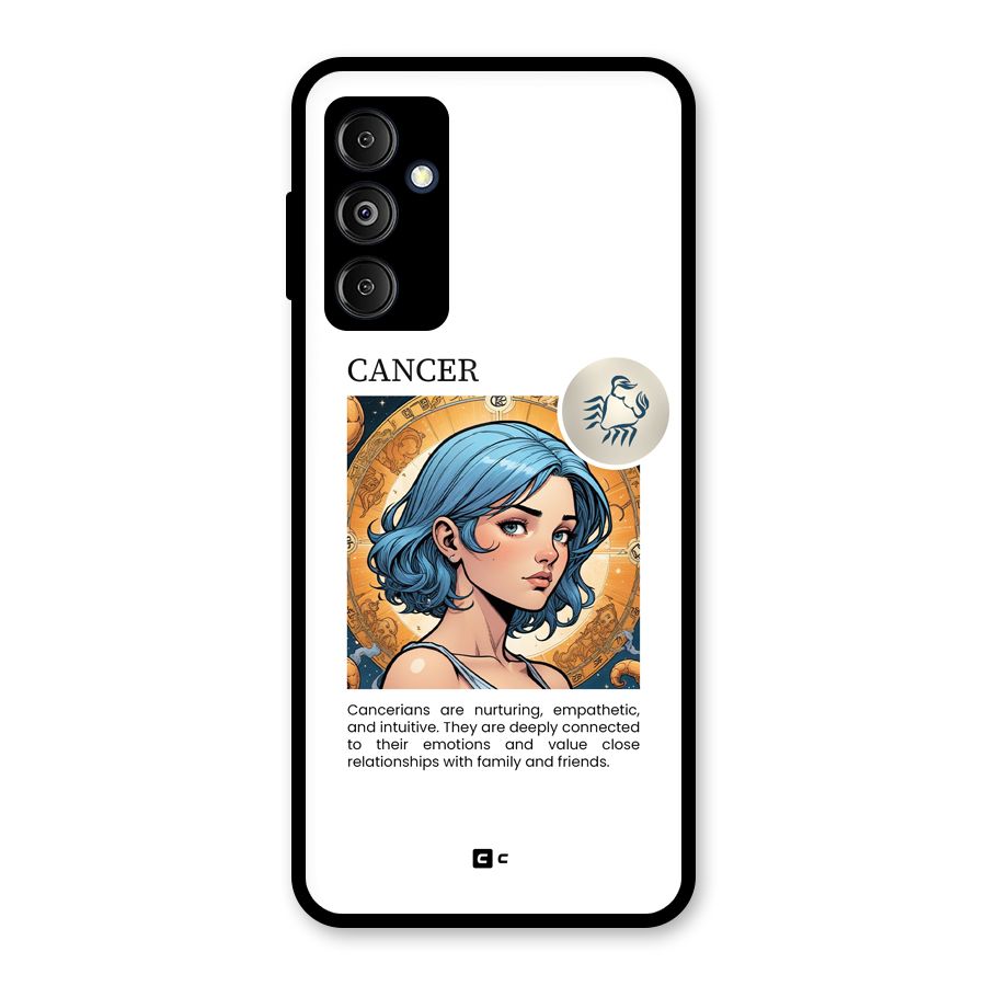 Connected Cancer Glass Back Case for Galaxy M14 5G