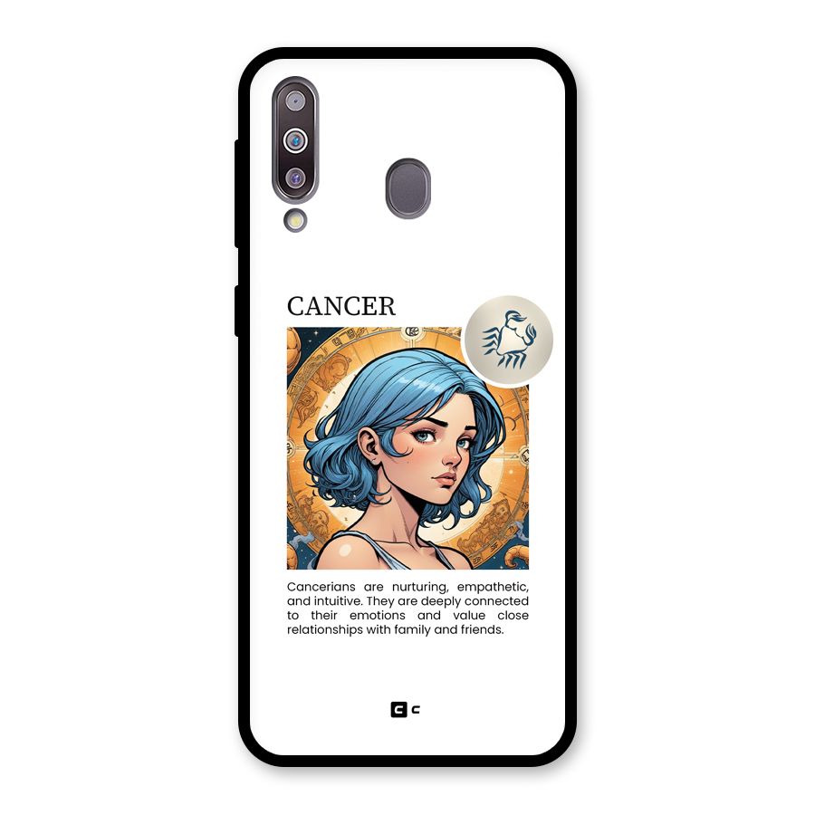 Connected Cancer Glass Back Case for Galaxy M30
