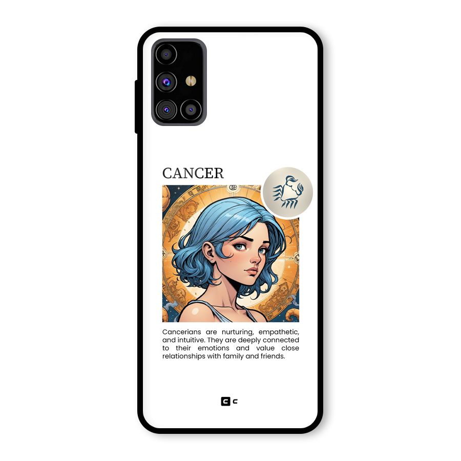 Connected Cancer Glass Back Case for Galaxy M31s