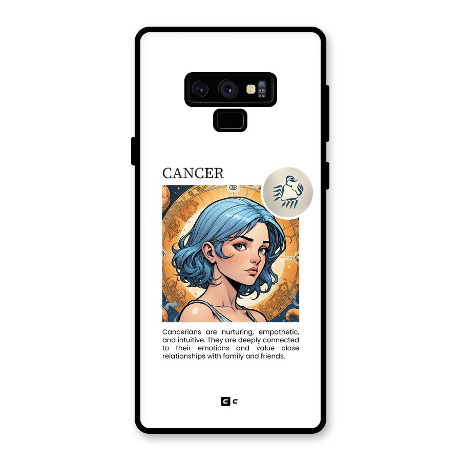 Connected Cancer Glass Back Case for Galaxy Note 9