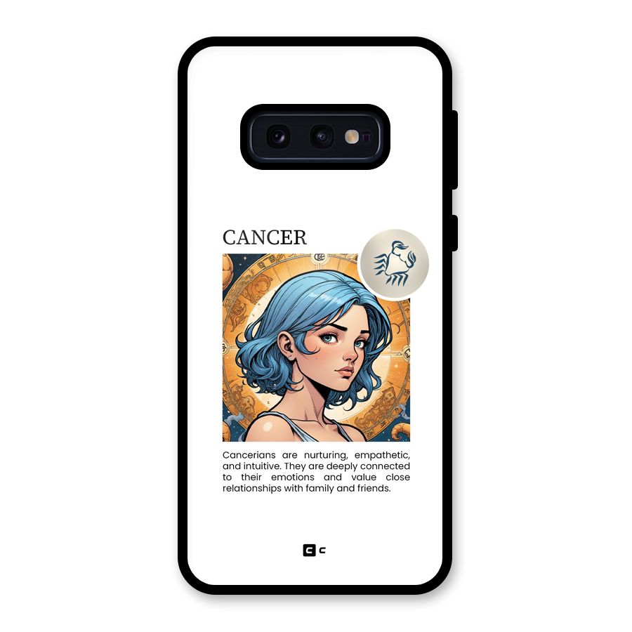 Connected Cancer Glass Back Case for Galaxy S10e