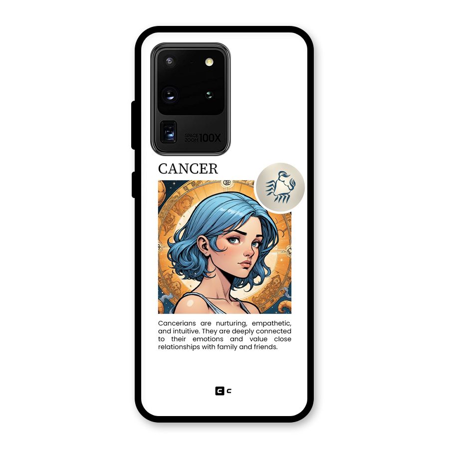 Connected Cancer Glass Back Case for Galaxy S20 Ultra