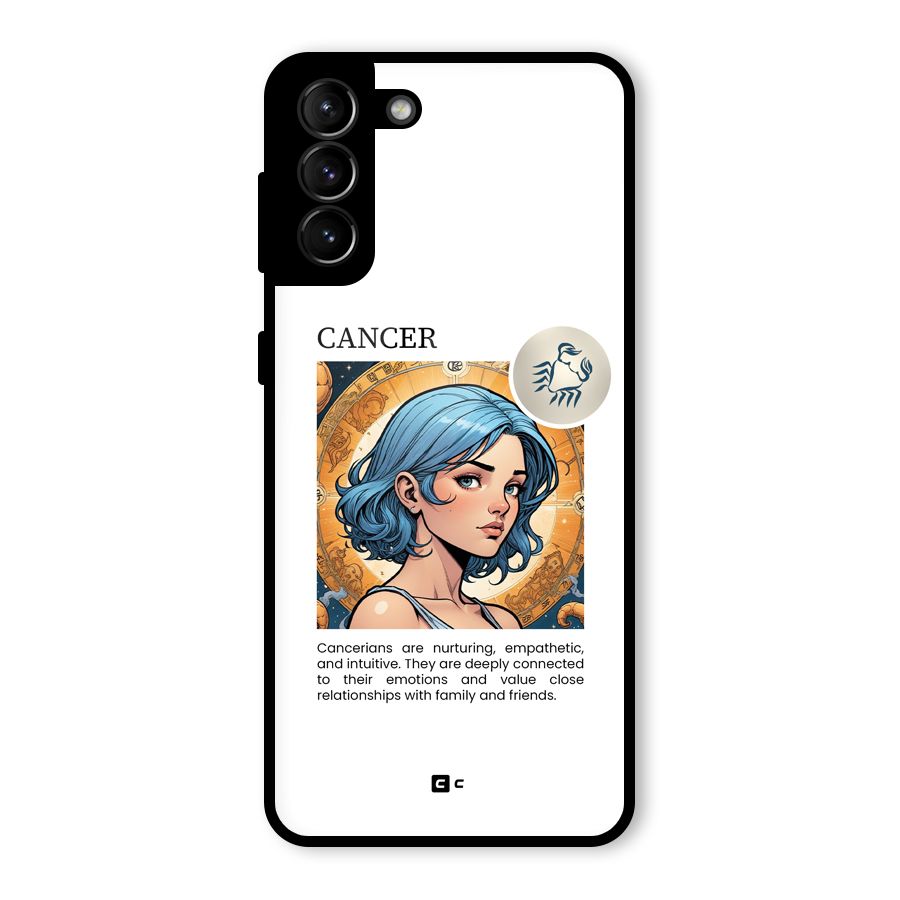 Connected Cancer Glass Back Case for Galaxy S21 Plus