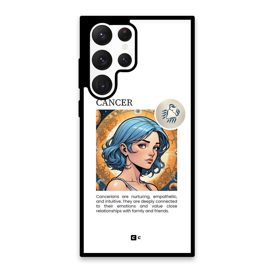 Connected Cancer Glass Back Case for Galaxy S22 Ultra 5G