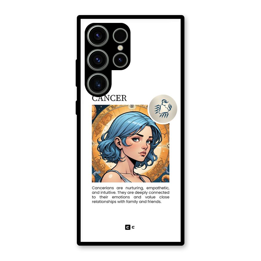 Connected Cancer Glass Back Case for Galaxy S23 Ultra
