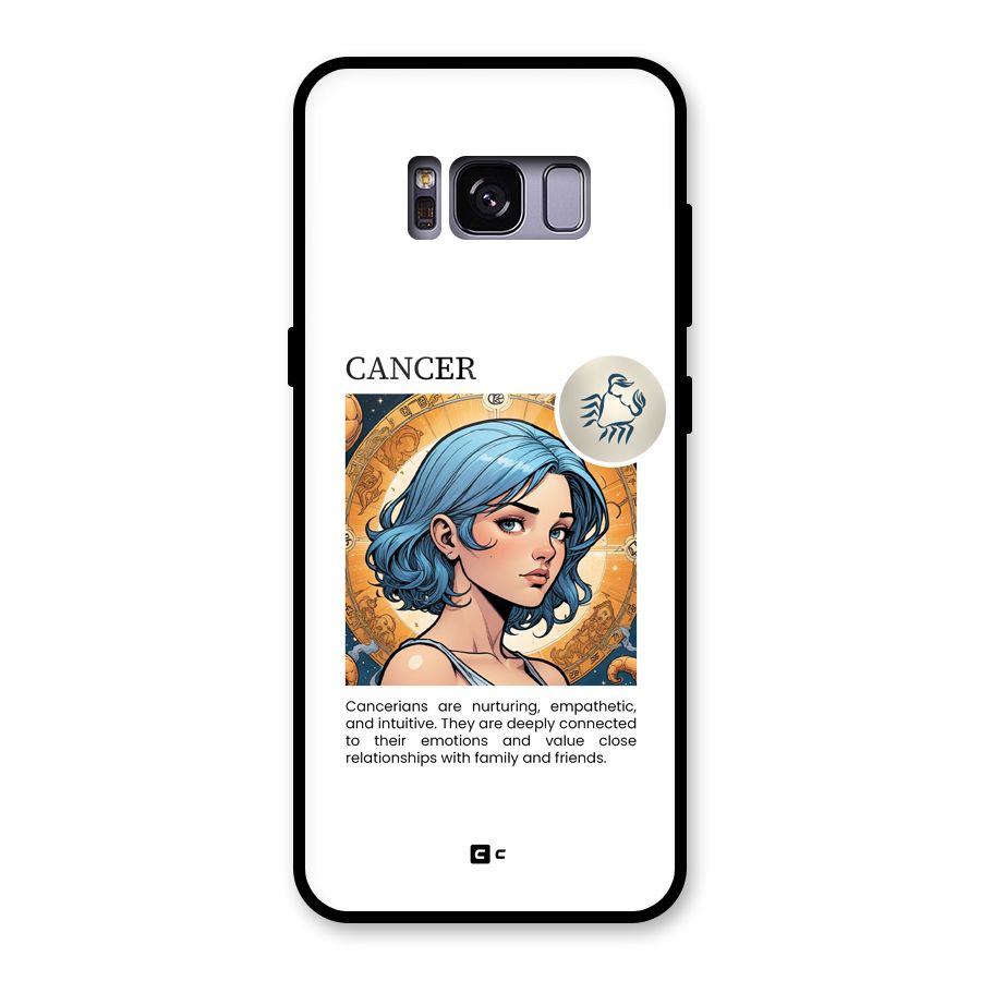 Connected Cancer Glass Back Case for Galaxy S8