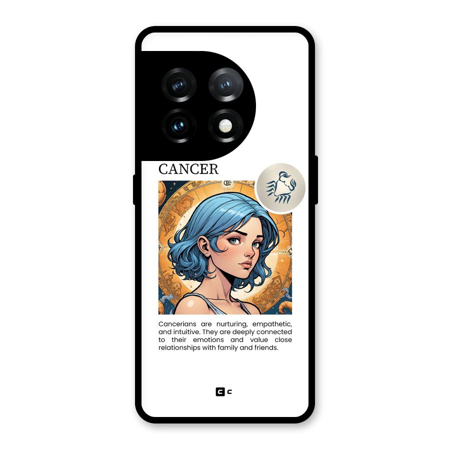 Connected Cancer Glass Back Case for OnePlus 11