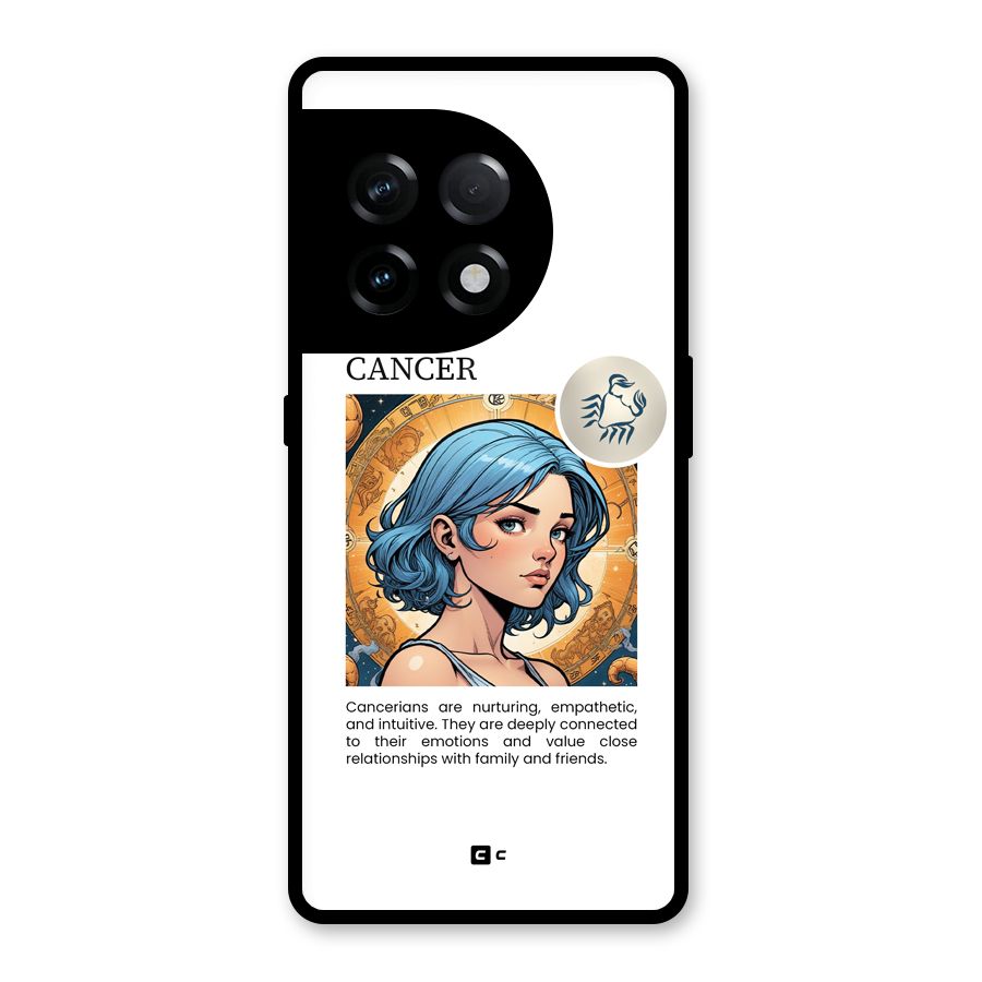 Connected Cancer Glass Back Case for OnePlus 11R
