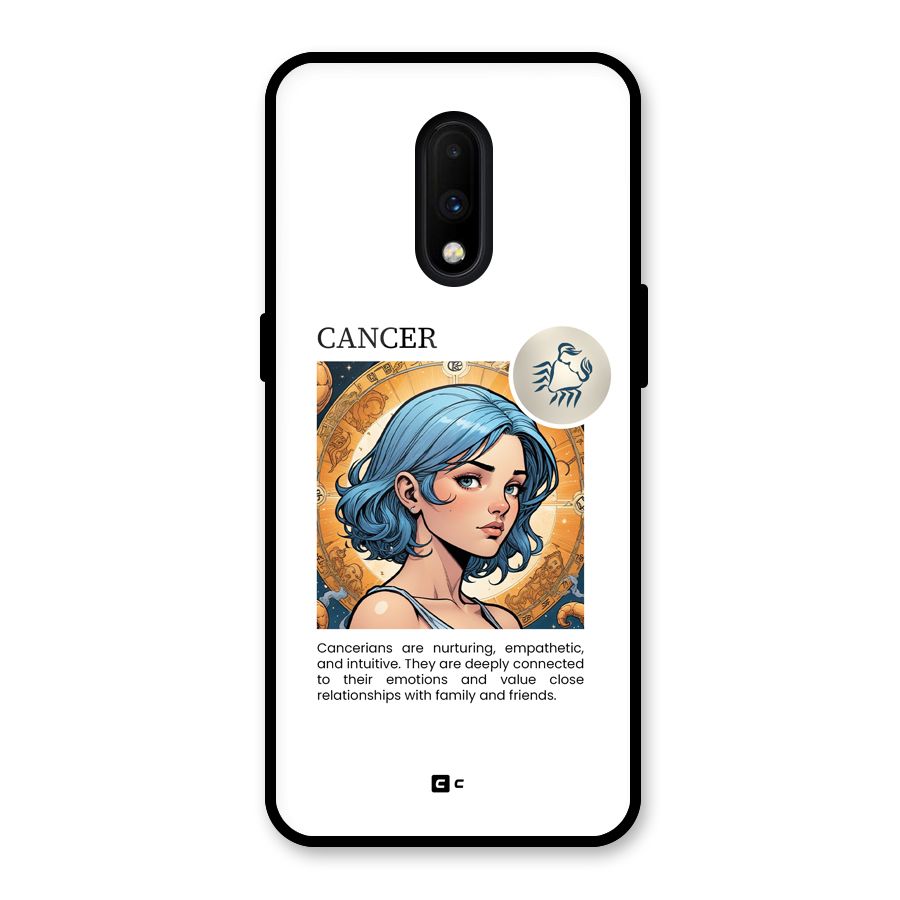 Connected Cancer Glass Back Case for OnePlus 7