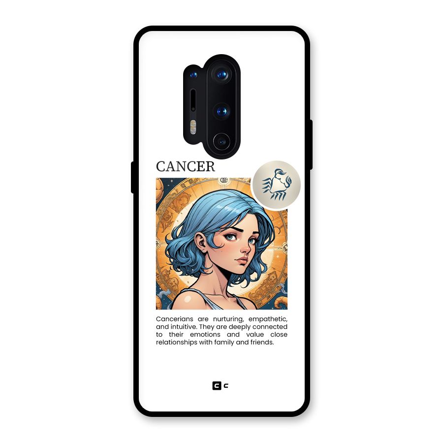 Connected Cancer Glass Back Case for OnePlus 8 Pro