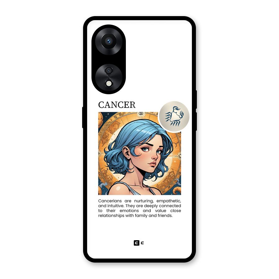 Connected Cancer Glass Back Case for Oppo A78